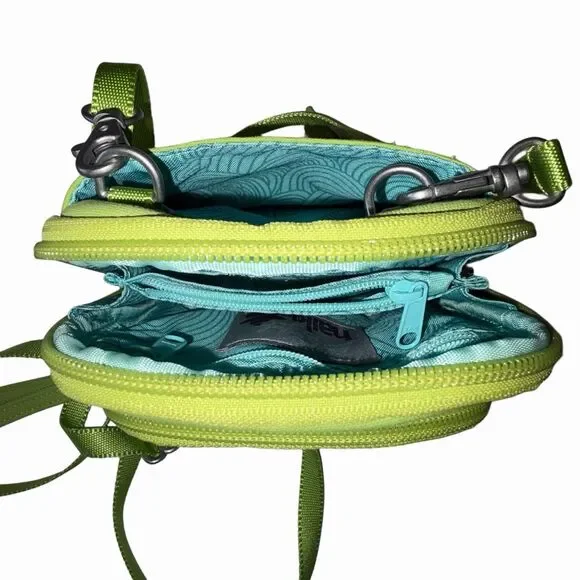 Haiku Green Mini Convertible Crossbody Shoulder Bag Purse Embroidered - Picture 7 of 9